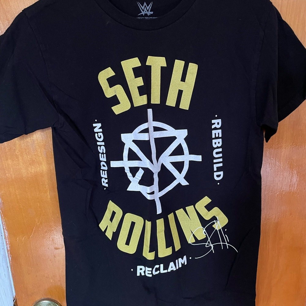 Seth Rollins “Redesign, Rebuild, Reclaim” WWE Yellow Shirt